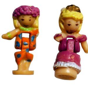 Vintage Bluebird Polly Pocket Figures Dolls Lot *Damaged* SOLD AS IS